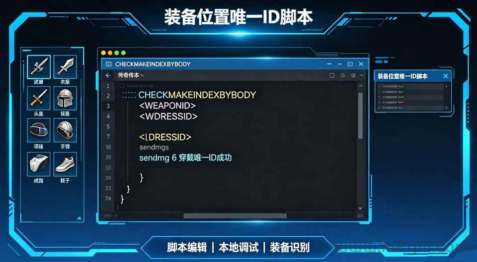 996引擎装备位置唯一ID脚本教程 - 获取与穿戴检测配置方法