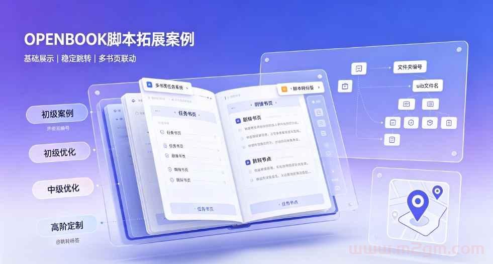 Blue引擎OPENBOOK脚本实操教程 - 笔记书页打开与跳转触发设置方法
