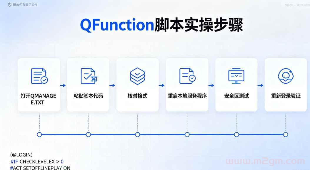 Blue引擎QFunction下线触发脚本教程 - 安全区离线挂机适配设置方法