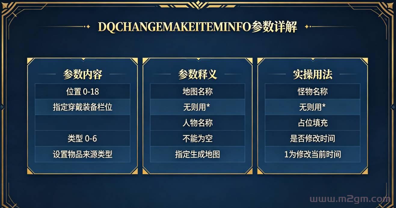 大秦插件DQCHANGEMAKEITEMINFO脚本教程 - 物品来源信息修改与配置