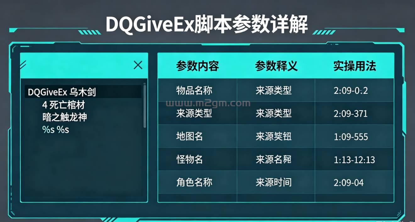 大秦插件DQGiveEx脚本实操教程 - 自定义物品来源制造配置与报错修复