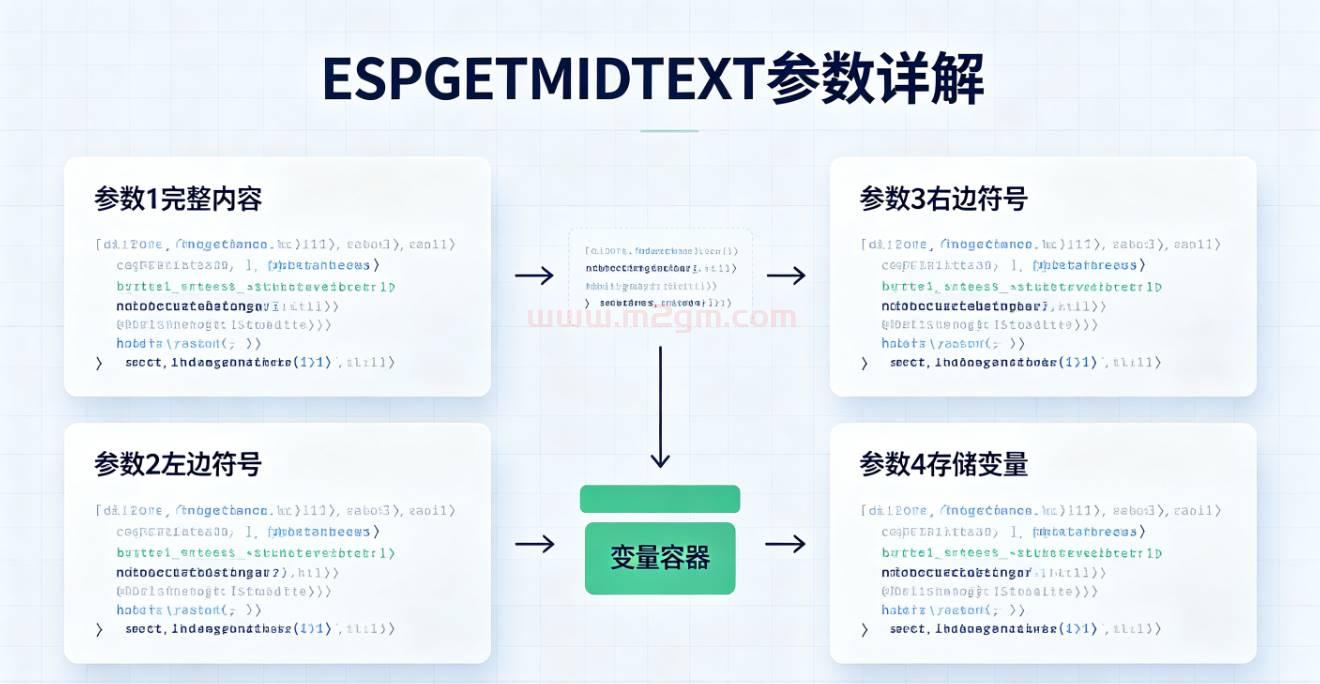 ESP插件ESPGETMIDTEXT脚本实操教程 - 字符截取提取与变量赋值配置方法