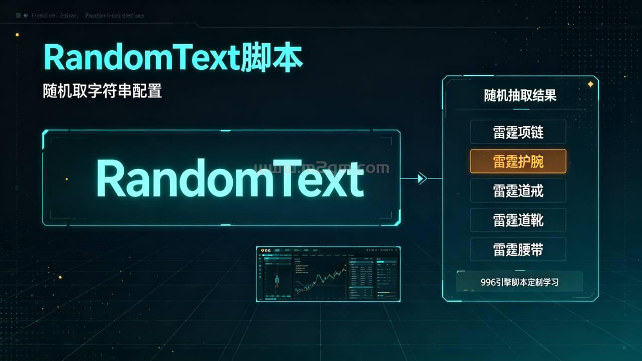 996引擎脚本实操详解 - RandomText随机取字符串配置与报错修复