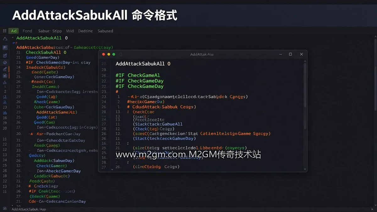 996引擎AddAttackSabukAll攻城开启必查的3个细节内容示意图 - M2GM 996引擎AddAttackSabukAll攻城开启必查的3个细节内容示意图 - M2GM