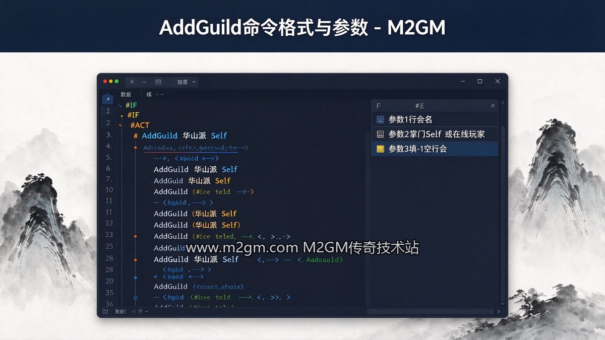 996引擎AddGuild命令用法详解内容示意图 - M2GM