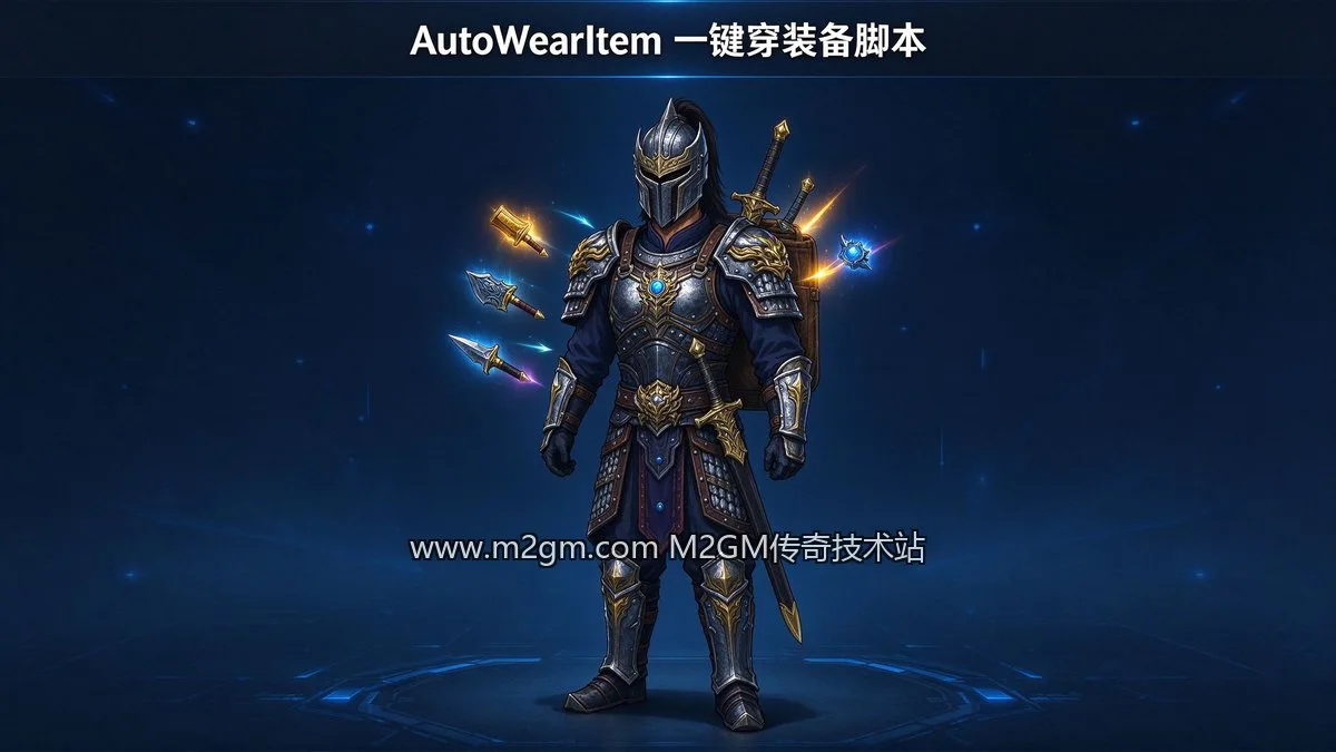 996引擎AutoWearItem自动穿戴装备配置方法 - 一键穿装实操记录