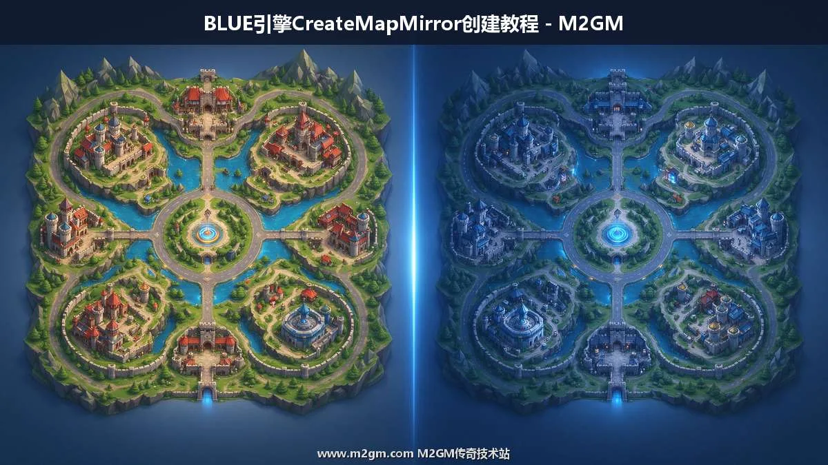 BLUE引擎CreateMapMirror怎么用？镜像地图创建脚本教程