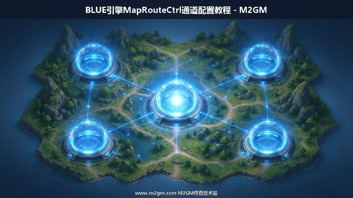 BLUE引擎MapRouteCtrl命令说明 - 动态增删地图通道脚本教程