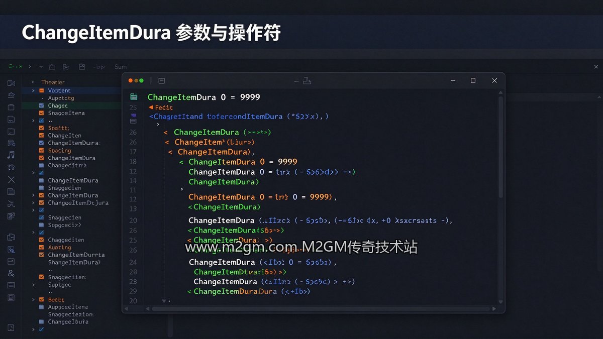996引擎ChangeItemDura改装备持久教程内容示意图 - M2GM 996引擎ChangeItemDura改装备持久教程内容示意图 - M2GM