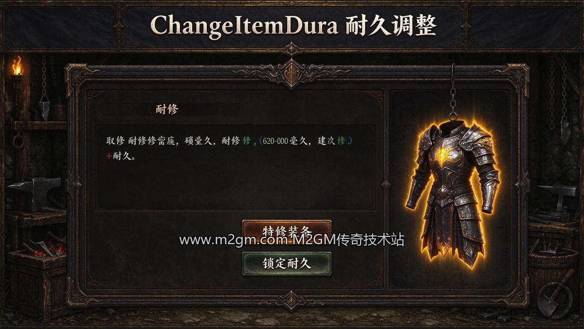 996引擎ChangeItemDura改装备持久教程脚本配置示意图 - M2GM 996引擎ChangeItemDura改装备持久教程脚本配置示意图 - M2GM