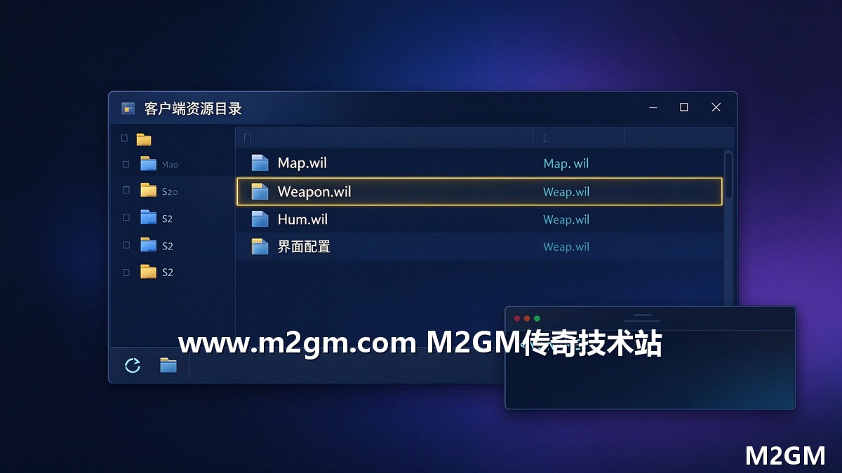 传奇客户端目录文件详解 - 主流引擎WIL资源与GUI配置排查教程