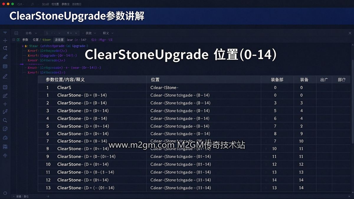 996引擎ClearStoneUpgrade配置方法内容示意图 - M2GM 996引擎ClearStoneUpgrade配置方法内容示意图 - M2GM