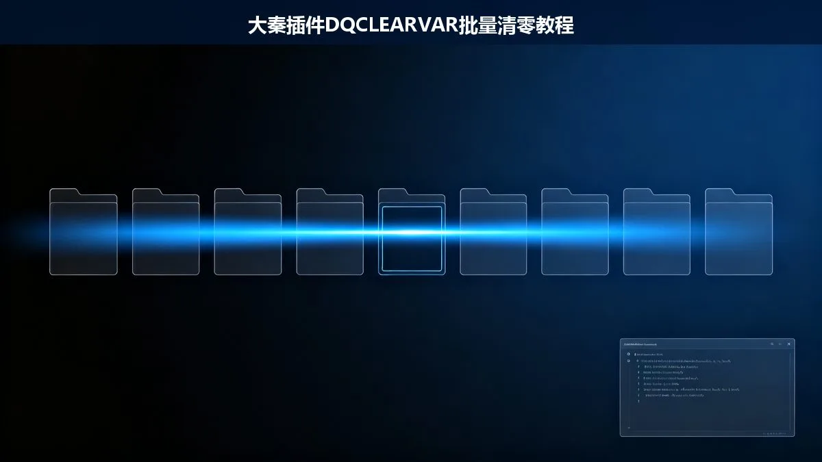 大秦插件DQCLEARVAR批量清零脚本教程 - 引擎变量清除配置指南