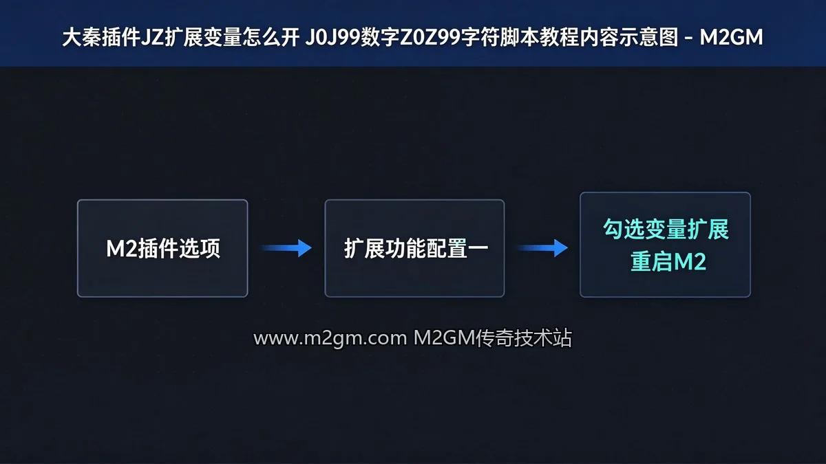 大秦插件JZ扩展变量怎么开?J0J99数字Z0Z99字符脚本教程内容示意图 - M2GM 大秦插件JZ扩展变量怎么开?J0J99数字Z0Z99字符脚本教程内容示意图 - M2GM