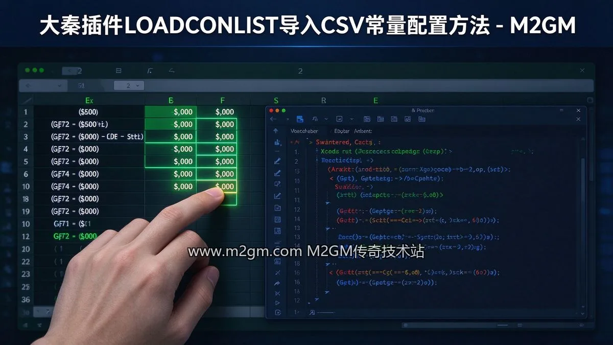 大秦插件LOADCONLIST导入CSV常量配置方法配图 - M2GM 大秦插件LOADCONLIST导入CSV常量配置方法配图 - M2GM