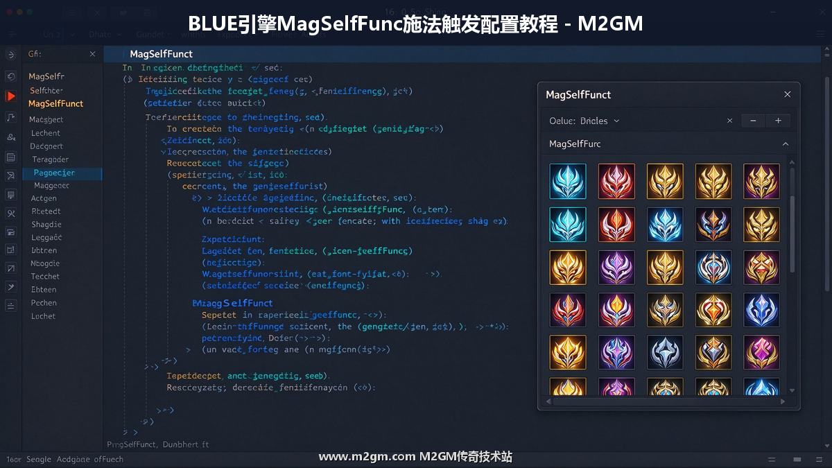 BLUE引擎MagSelfFunc技能触发脚本配置操作示意图 - M2GM BLUE引擎MagSelfFunc技能触发脚本配置操作示意图 - M2GM