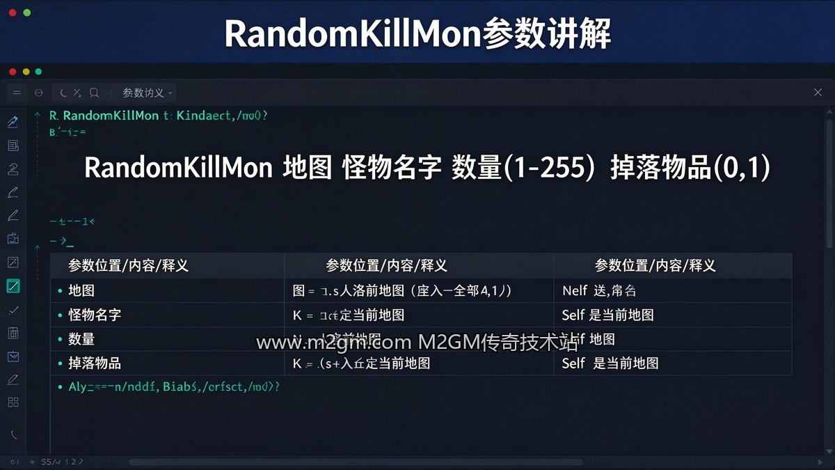 996引擎RandomKillMon使用教程内容示意图 - M2GM 996引擎RandomKillMon使用教程内容示意图 - M2GM
