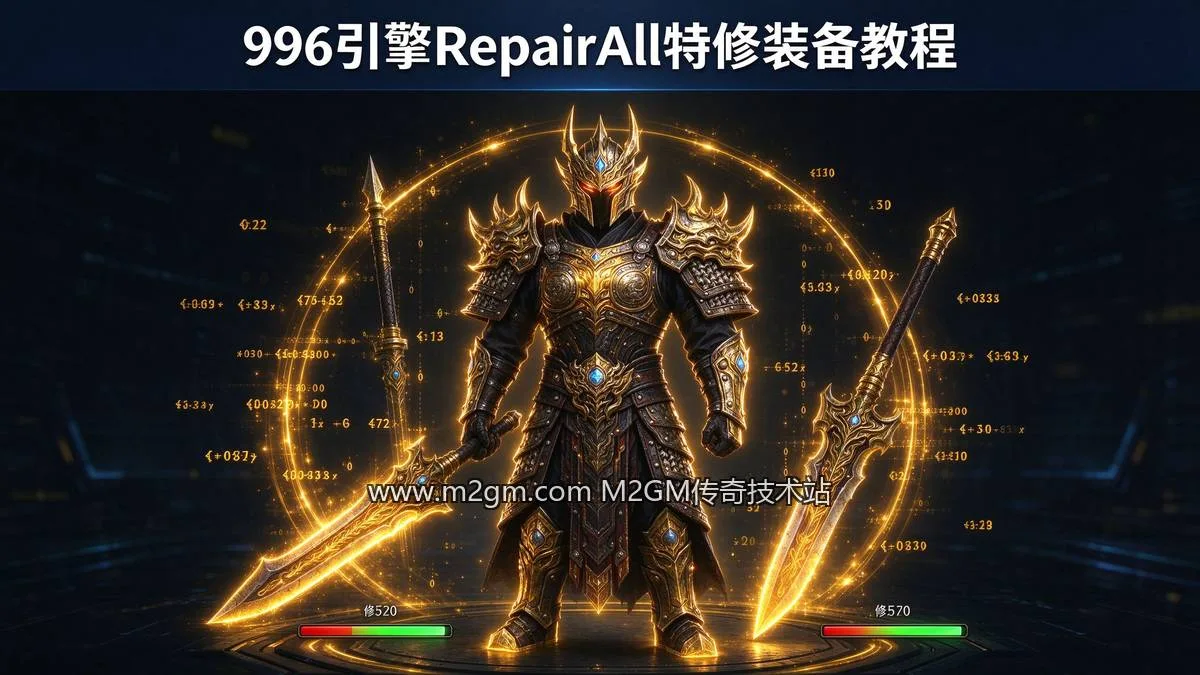996引擎RepairAll特修装备配置实录 - 一键修理脚本教程