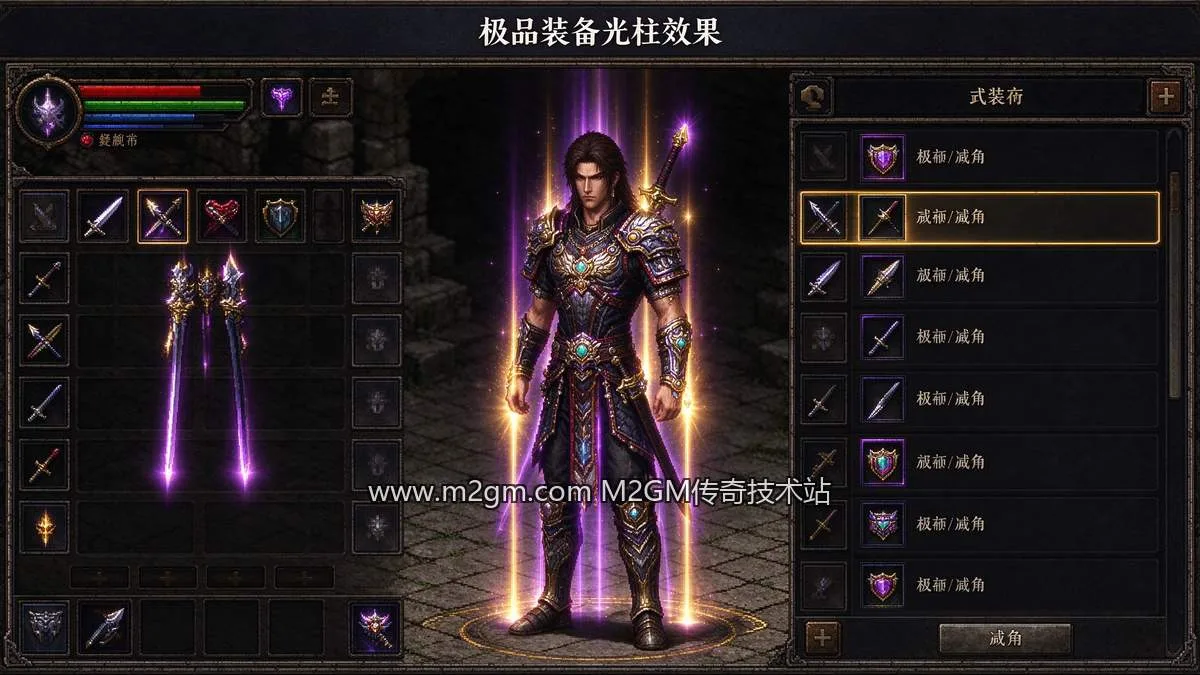 996引擎SetItemsLight装备发光脚本教程脚本配置示意图 - M2GM