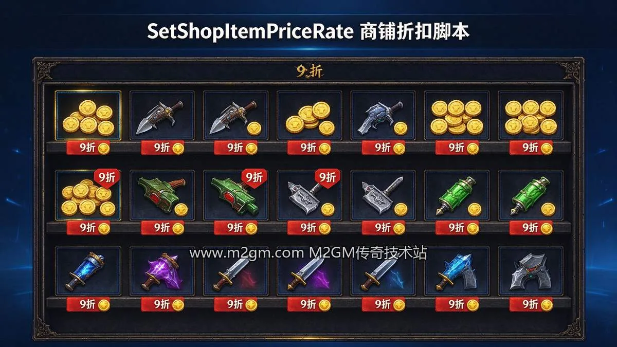 996引擎SetShopItemPriceRate商铺折扣使用教程 - 价格比例设置要点