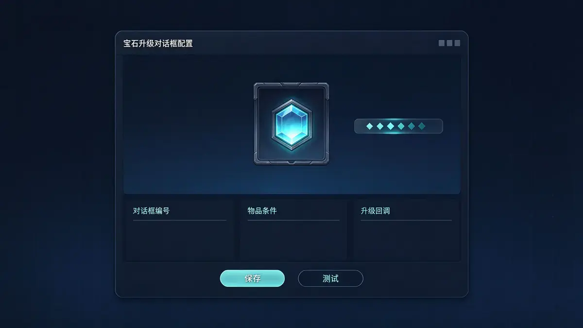 宝石升级系统脚本配置示意图 - M2GM