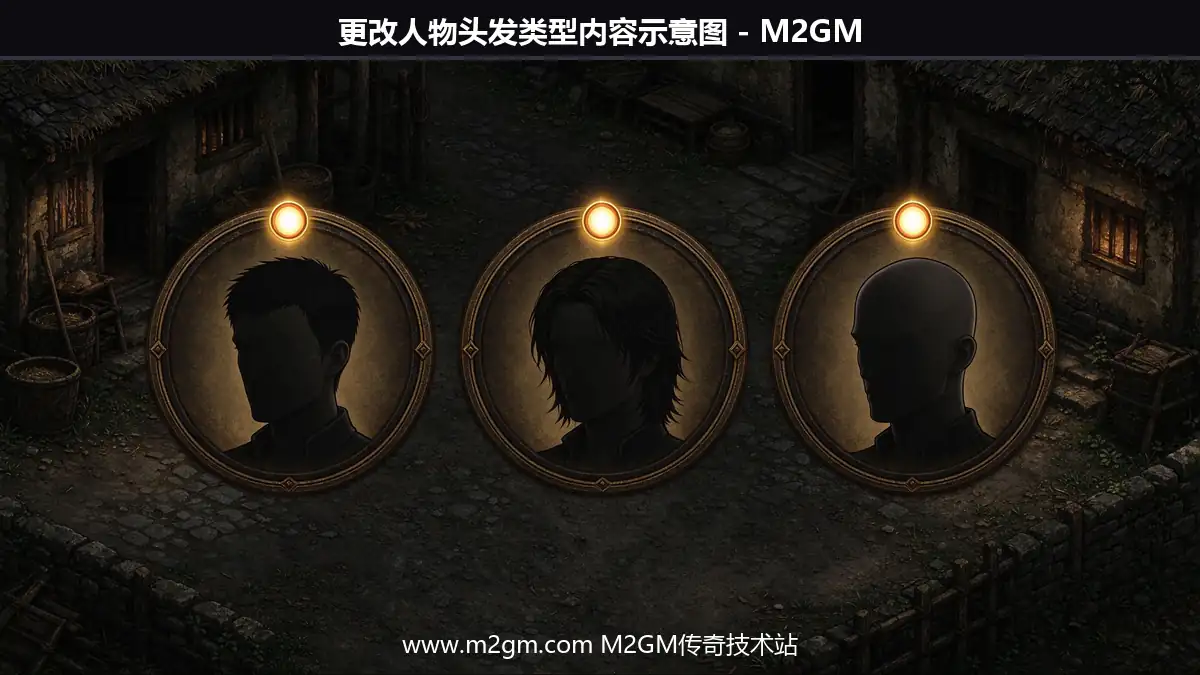 更改人物头发类型内容示意图 - M2GM 更改人物头发类型内容示意图 - M2GM