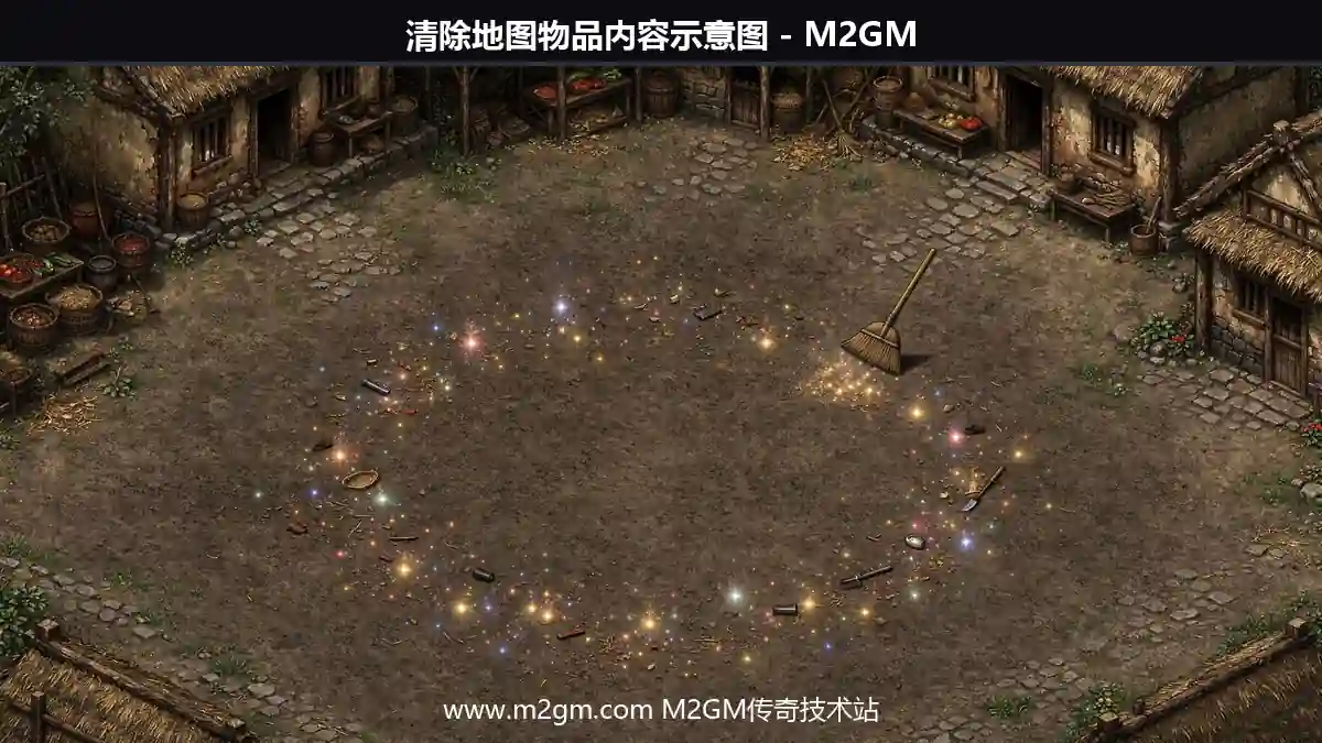 清除地图物品内容示意图 - M2GM 清除地图物品内容示意图 - M2GM