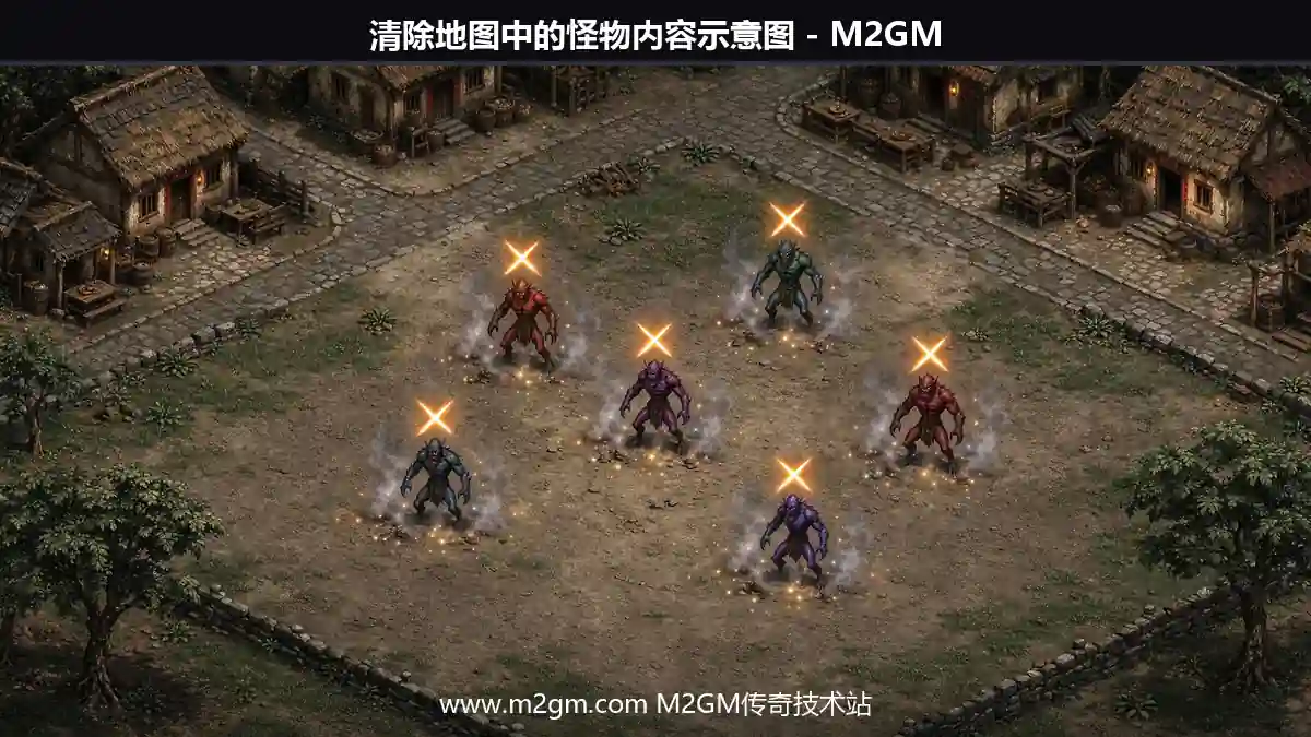 清除地图怪物内容示意图 - M2GM 清除地图怪物内容示意图 - M2GM