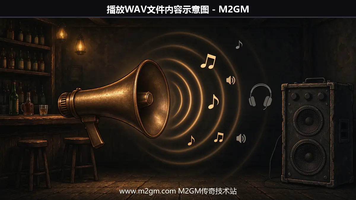 播放WAV文件内容示意图 - M2GM 播放WAV文件内容示意图 - M2GM