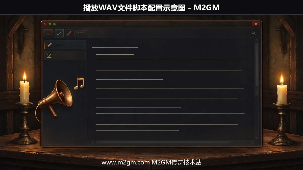 播放WAV文件脚本配置示意图 - M2GM 播放WAV文件脚本配置示意图 - M2GM