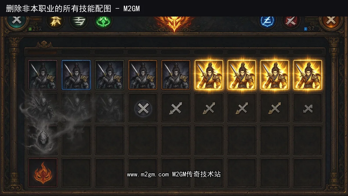 HGE引擎如何删除非本职业的所有技能 - DELNOJOBSKILL技能清理命令