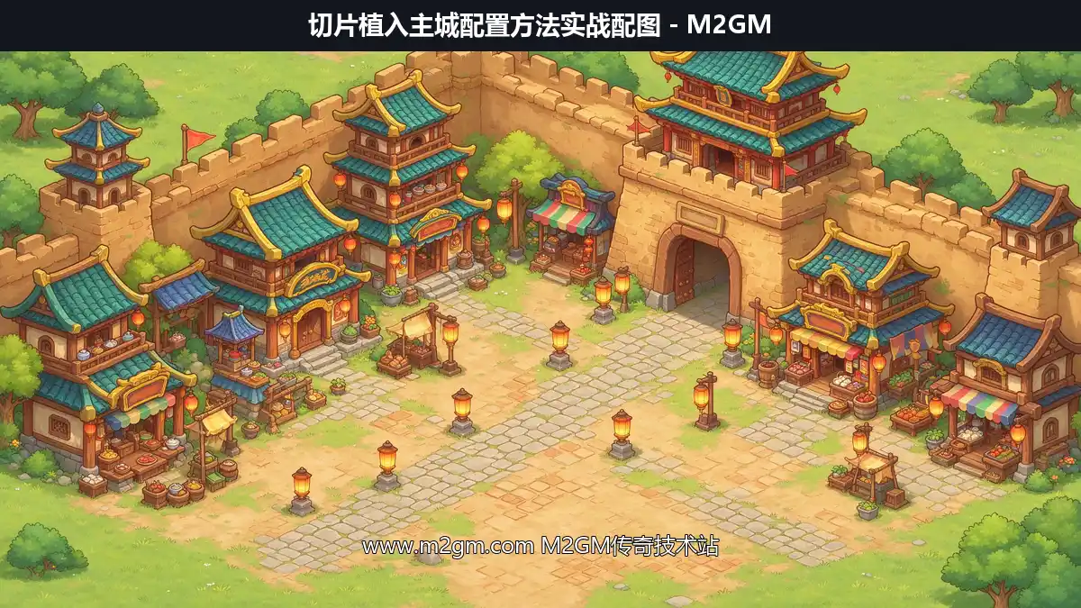 GOM引擎切片植入主城配置方法实战:真砖真彩结合做盟重土城