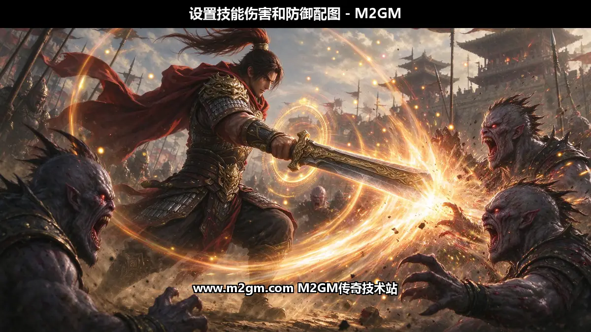 设置技能伤害和防御配图 - M2GM