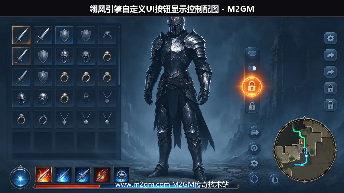 翎风引擎ShowCustomButton自定义UI按钮显示控制教程