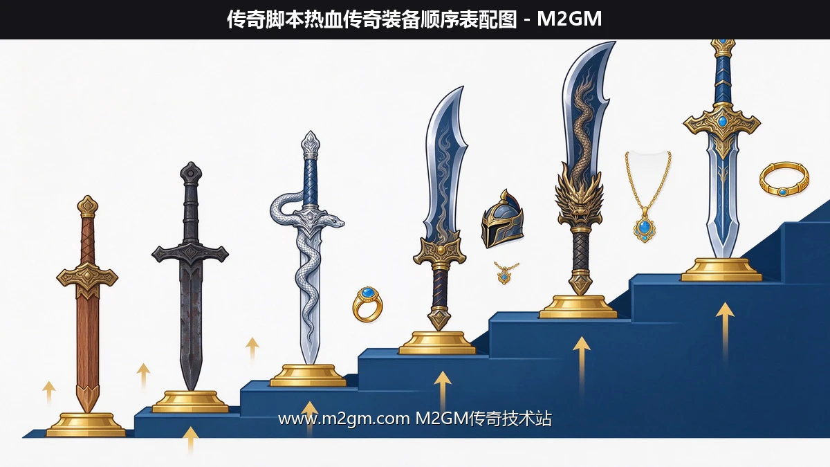 热血传奇装备顺序表详解武器首饰进阶等级一览